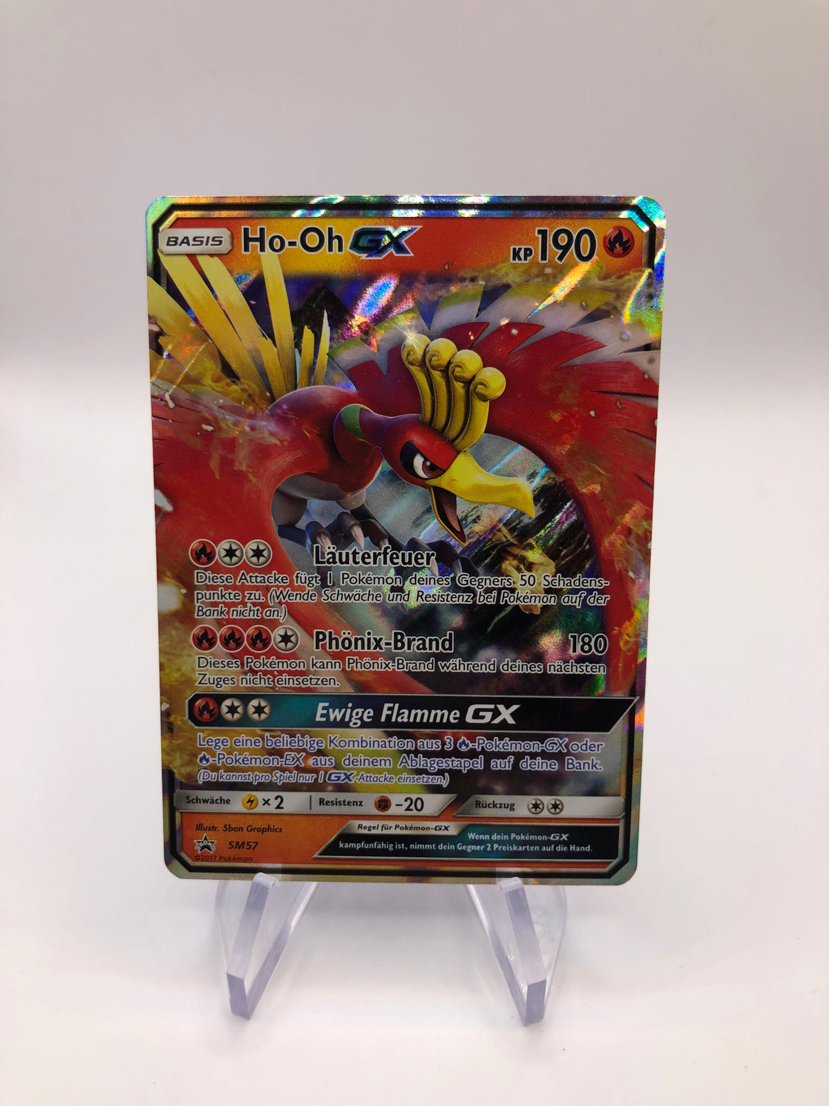 Pokemon Karte Gx Promo Ho-Oh SM57 Deutsch