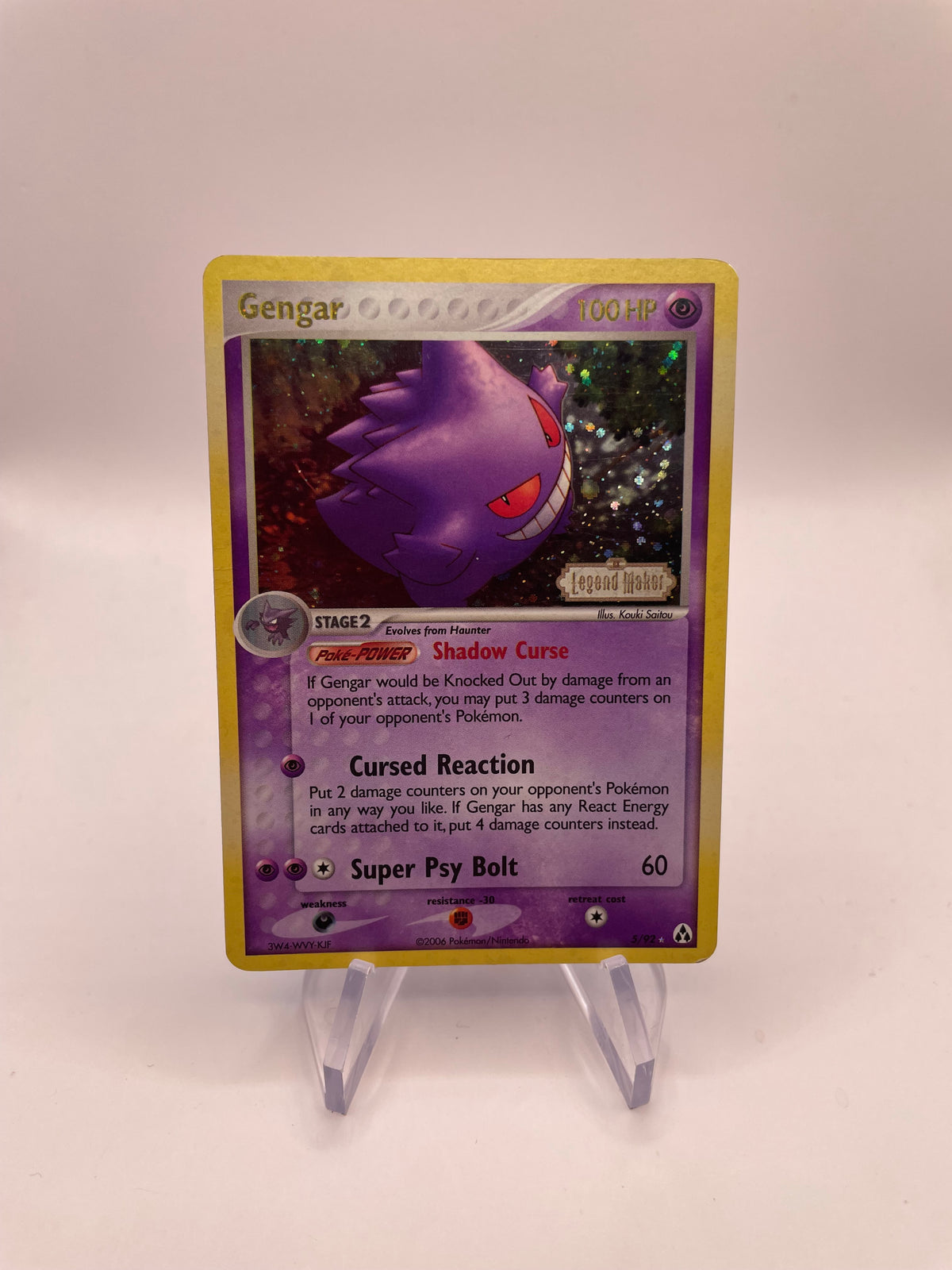 Pokemon Karte Stamp Legend Maker Gengar 5/92 Englisch