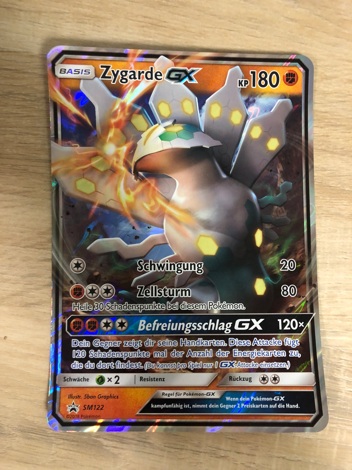Pokemon Karte XXL GX Promo Zygarde SM122 Deutsch