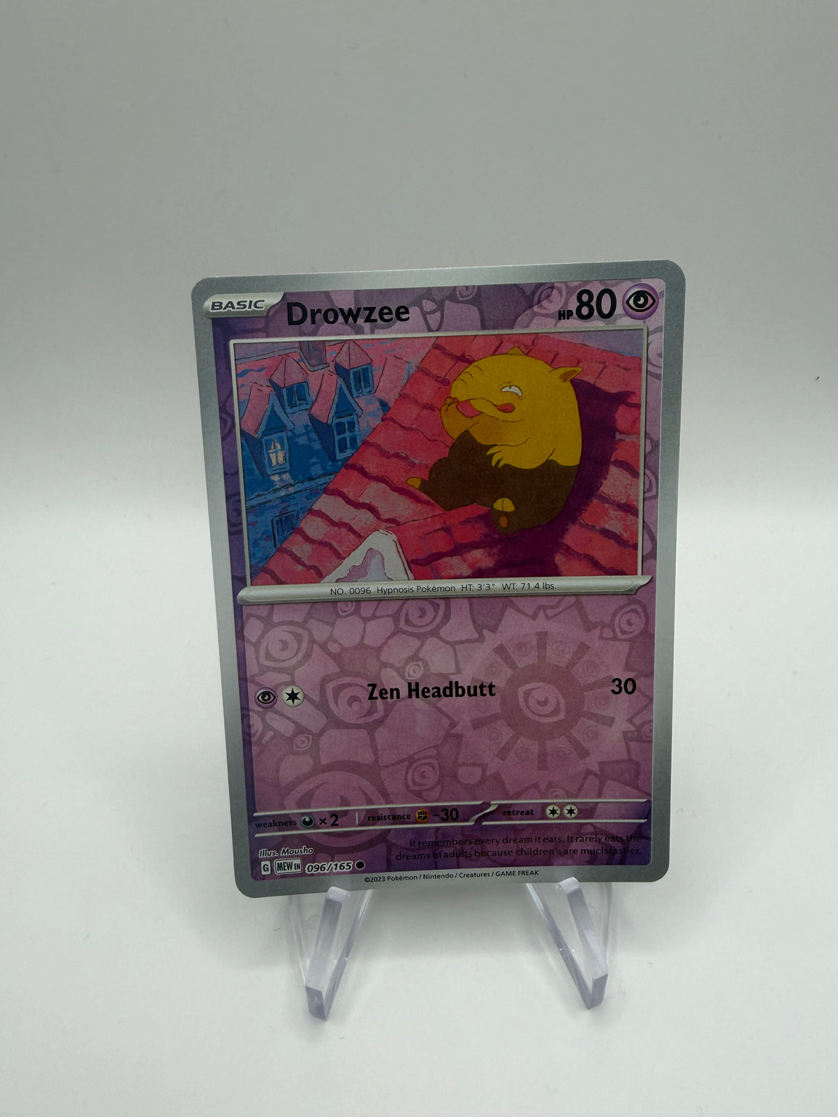 Pokemon Karte Reverse 151 Traumato 96/165 Englisch