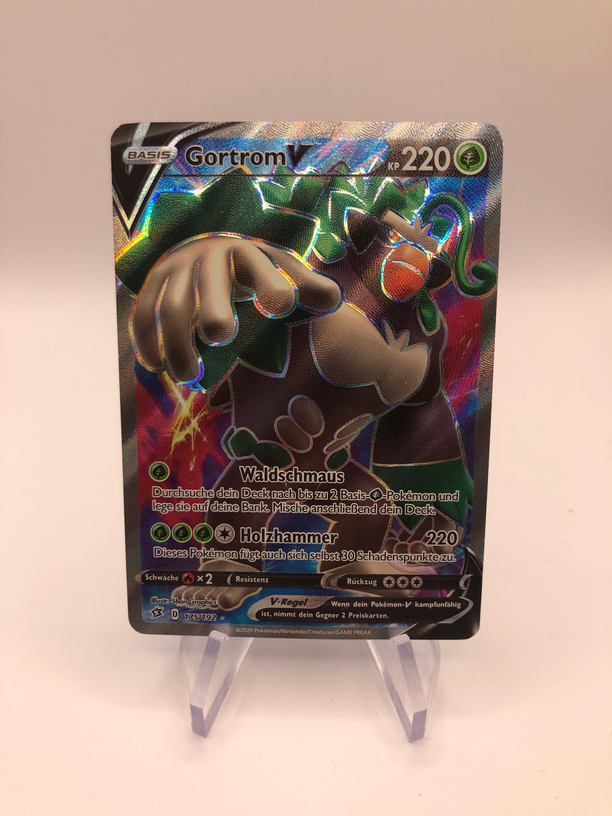 Pokemon Karte V Fullart Gortrom 175/192 Deutsch