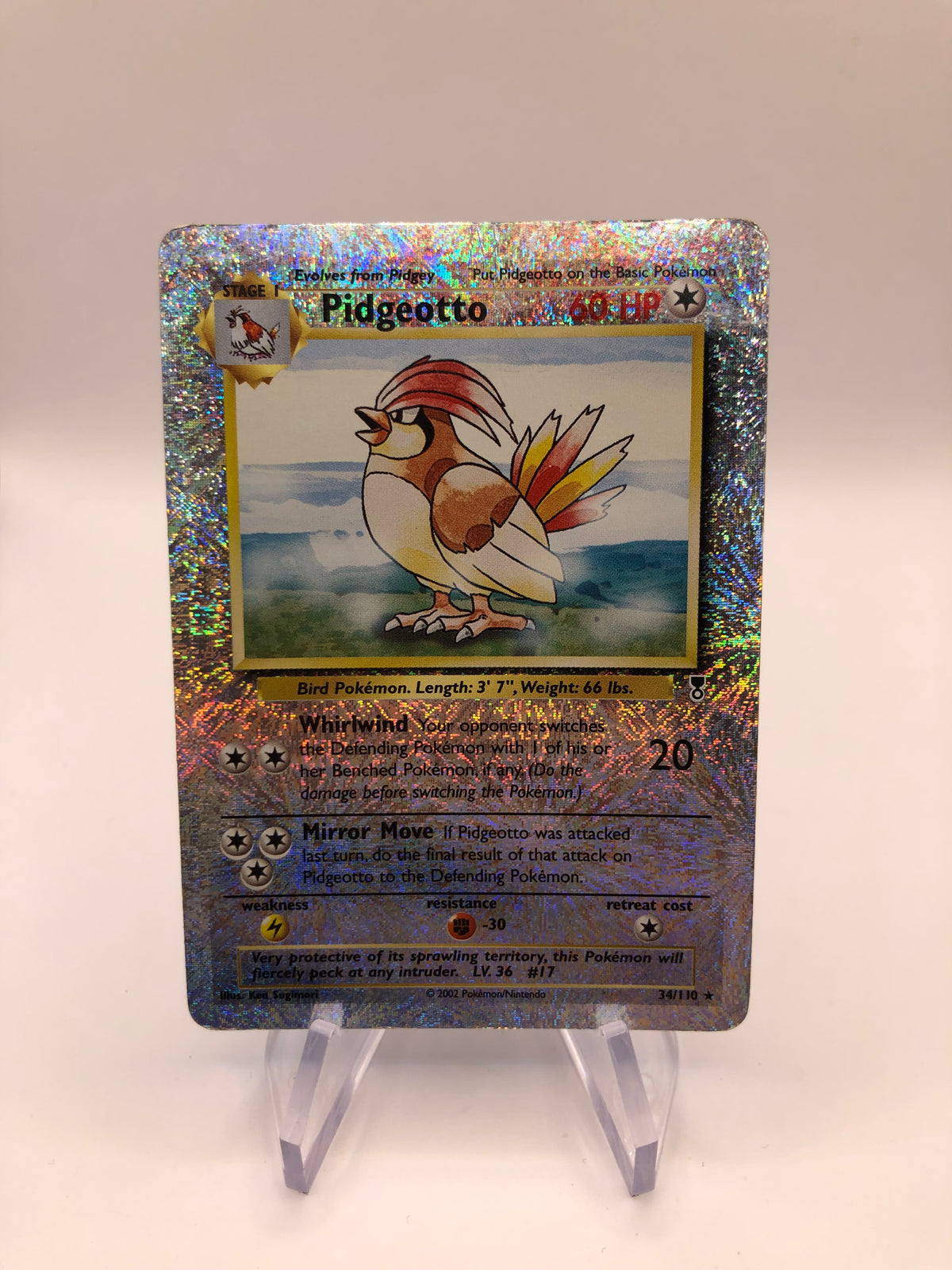 Pokemon Karte Revers Tauboga 34/110 Englisch
