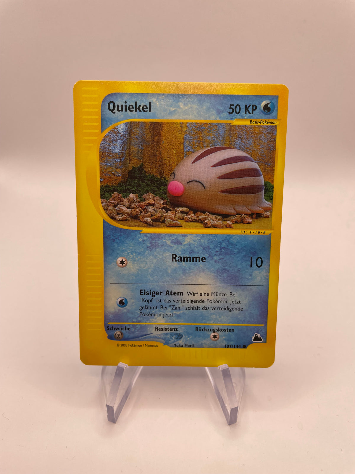 Pokemon Karte E-Series Quiekel 107/144 Deutsch