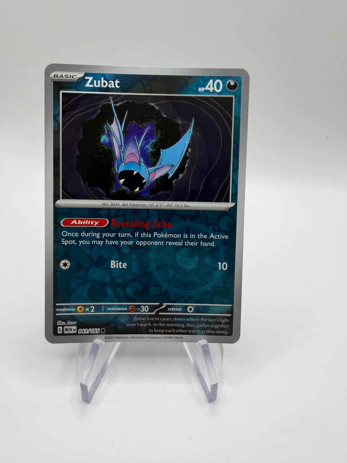 Pokemon Karte Reverse 151 Zubat 41/165 Englisch
