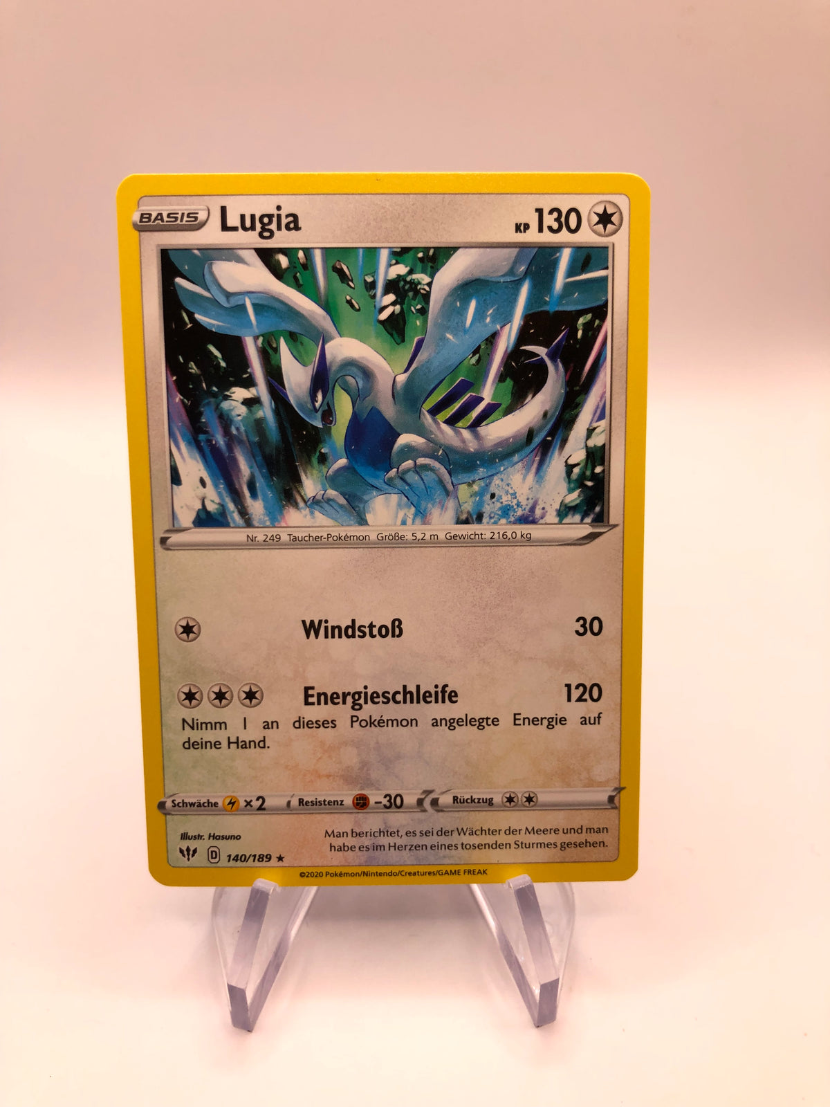 Pokemon Karte Lugia 140/189 Deutsch
