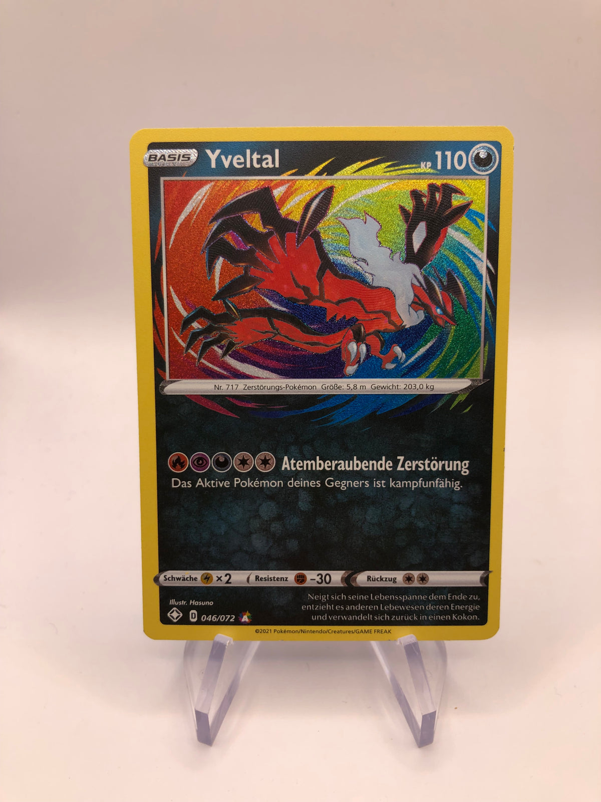 Pokemon Karte Amazing Rare Yveltal 46/72 Deutsch