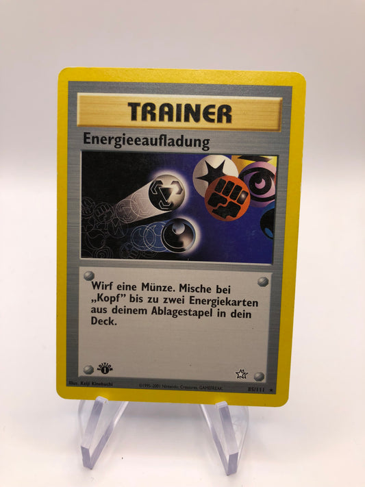 Pokemon Karte Gym Heros Trainer Ernergieaufladung 85/111 Englisch