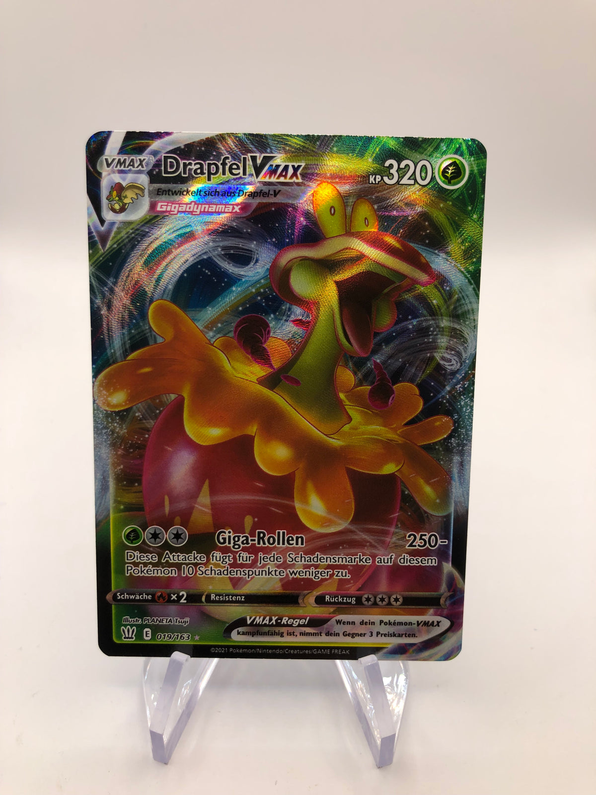 Pokemon Karte Vmax Drapfel 19/163 Deutsch