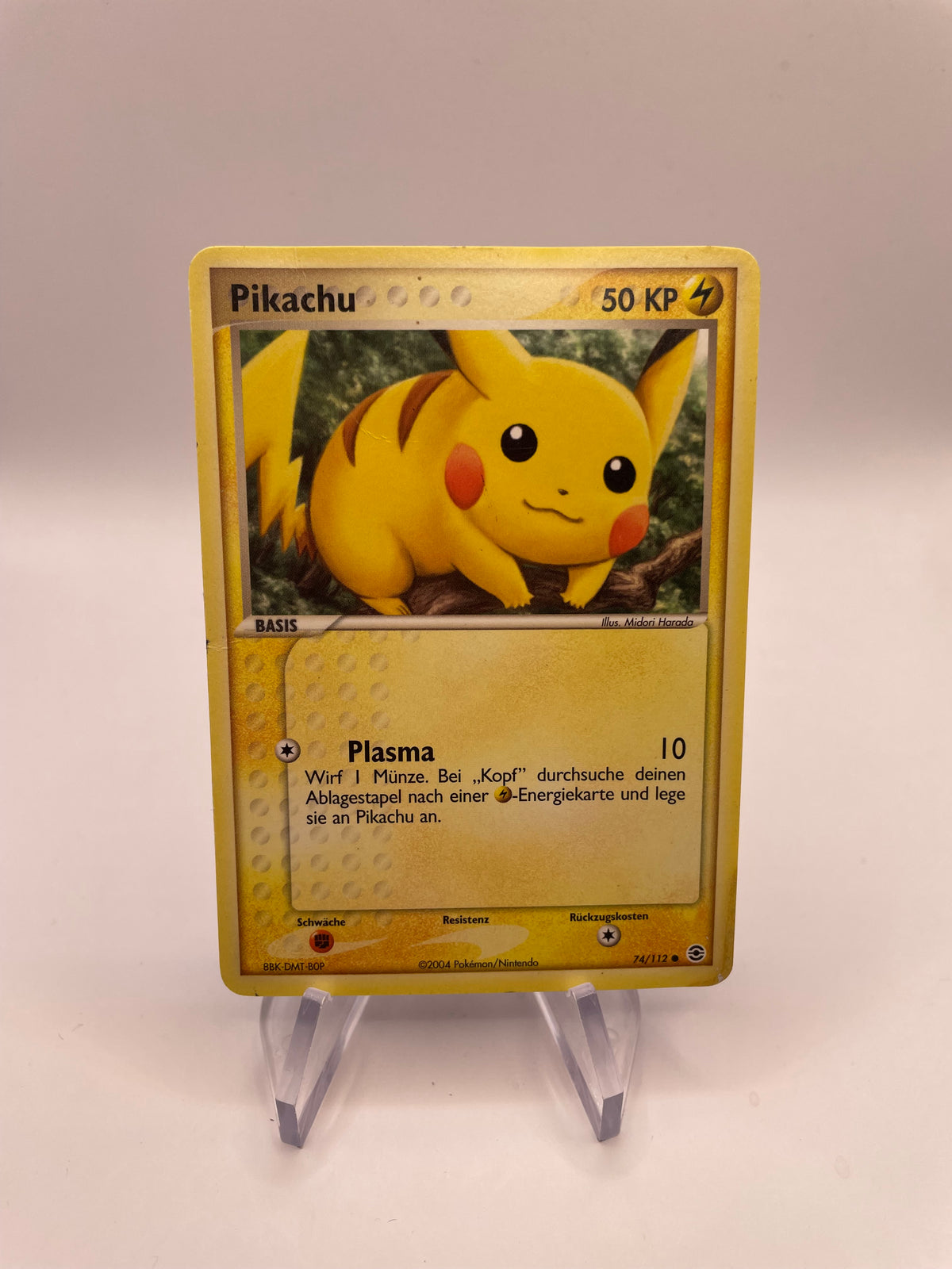Pokemon Karte Pikachu 74/112 Deutsch