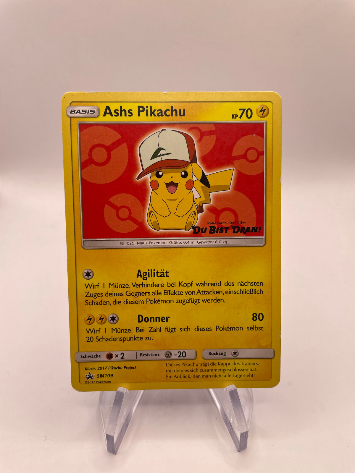 Pokemon Karte Ashs Pikachu SM109 Deutsch