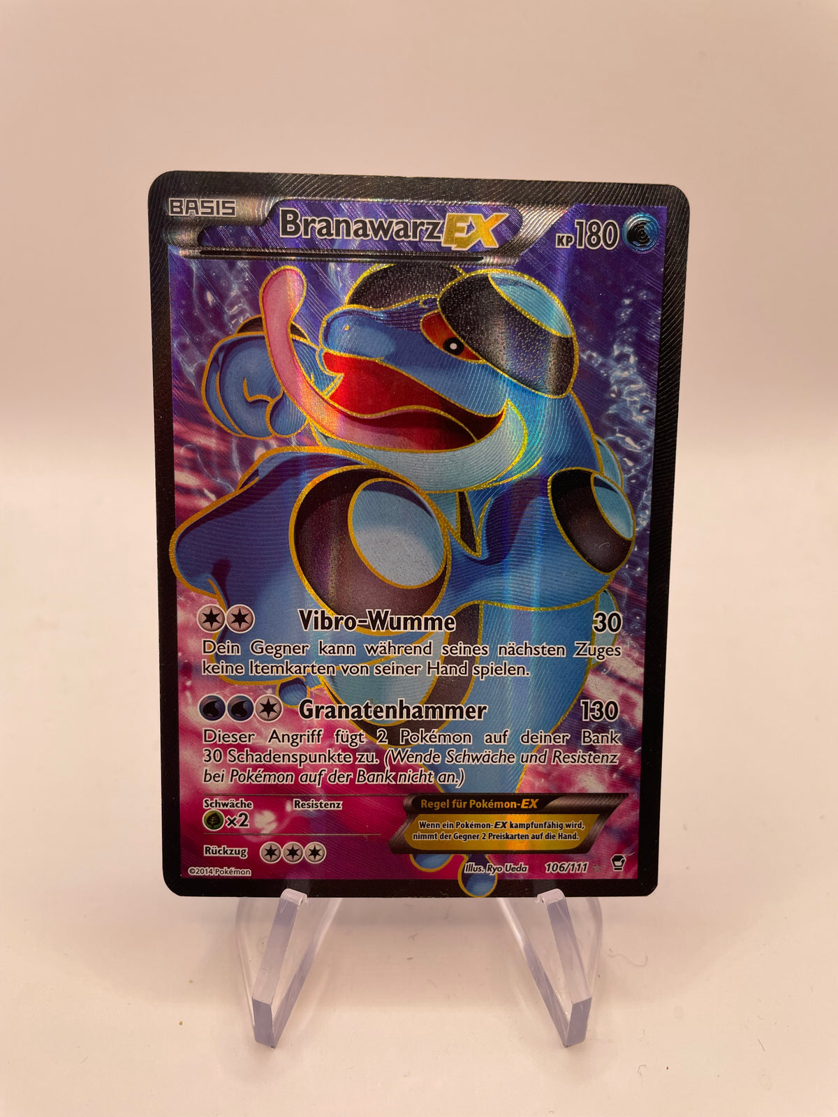 Pokemon Karte EX Fullart Branawarz 106/111 Deutsch