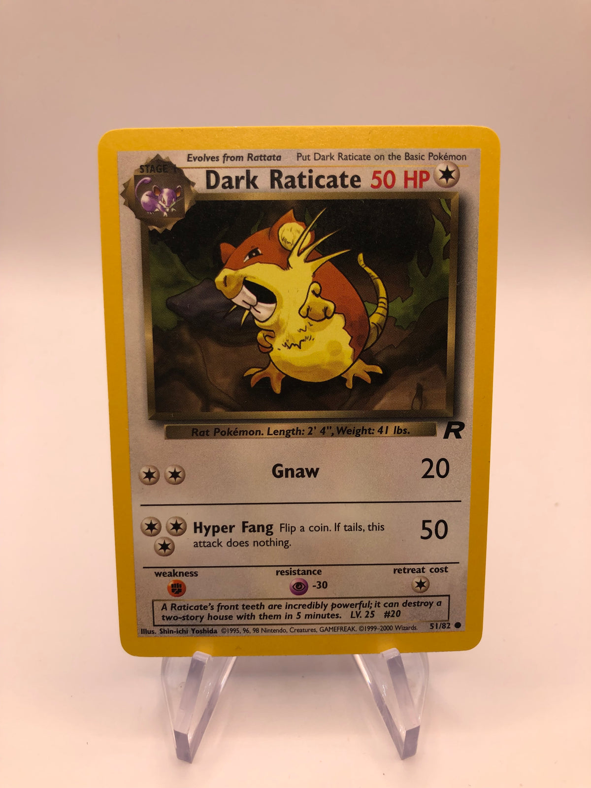 Pokemon Karte Dunkles Rattikarl 51/82 Rocket Englisch