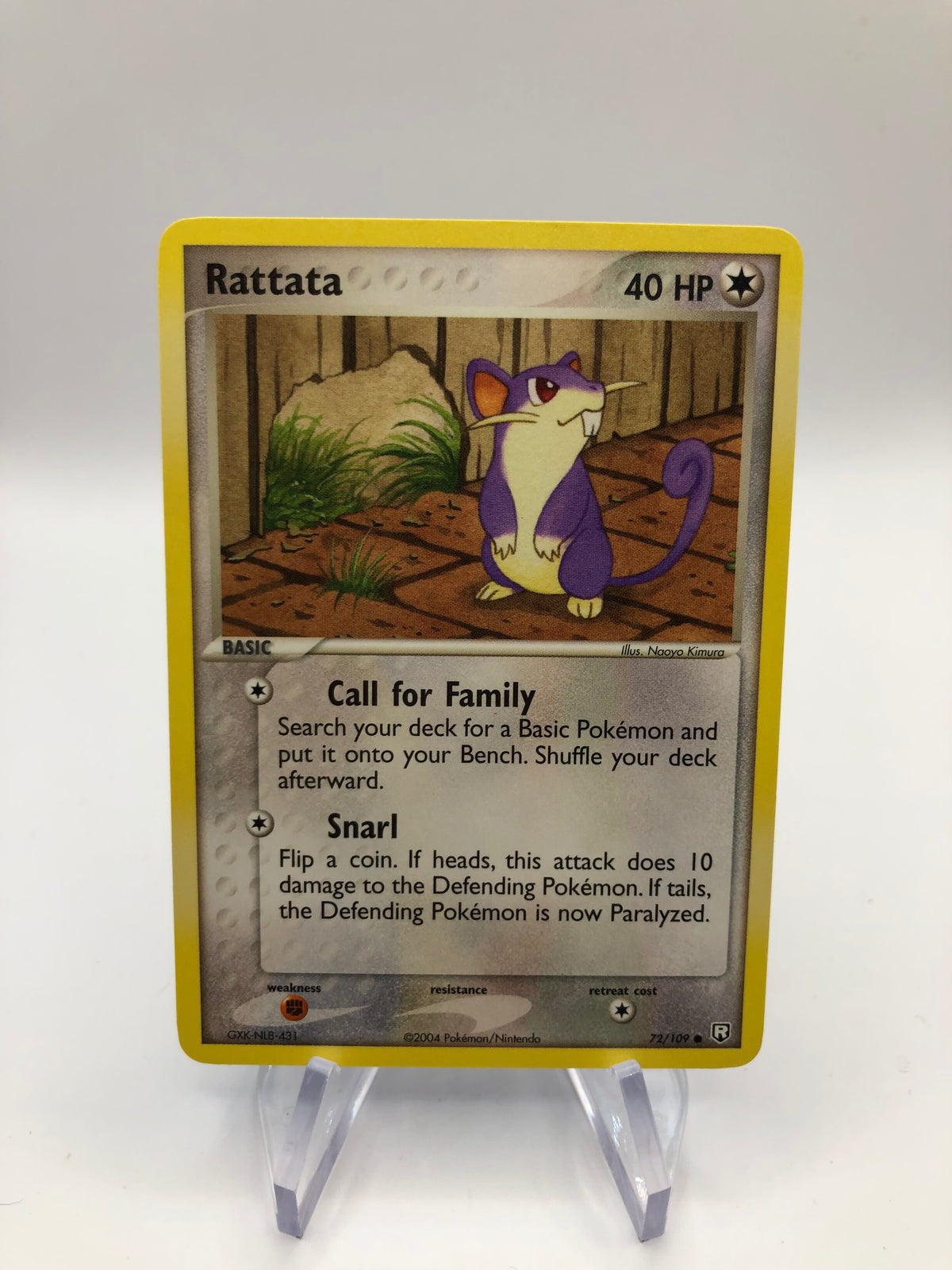Pokemon Karten Rattata 72/109 Englisch