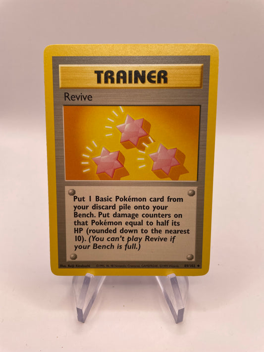 Pokemon Karte Base-Set Trainer Revive 89/102 Englisch