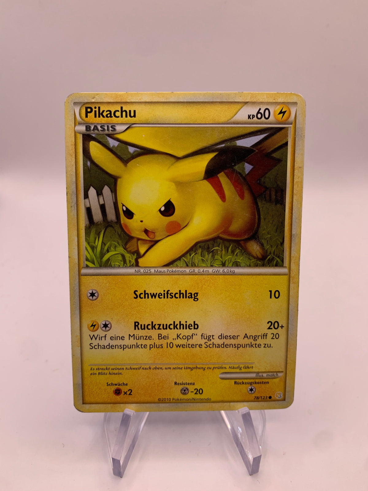 Pokemon Karte Pikachu 78/123 Deutsch
