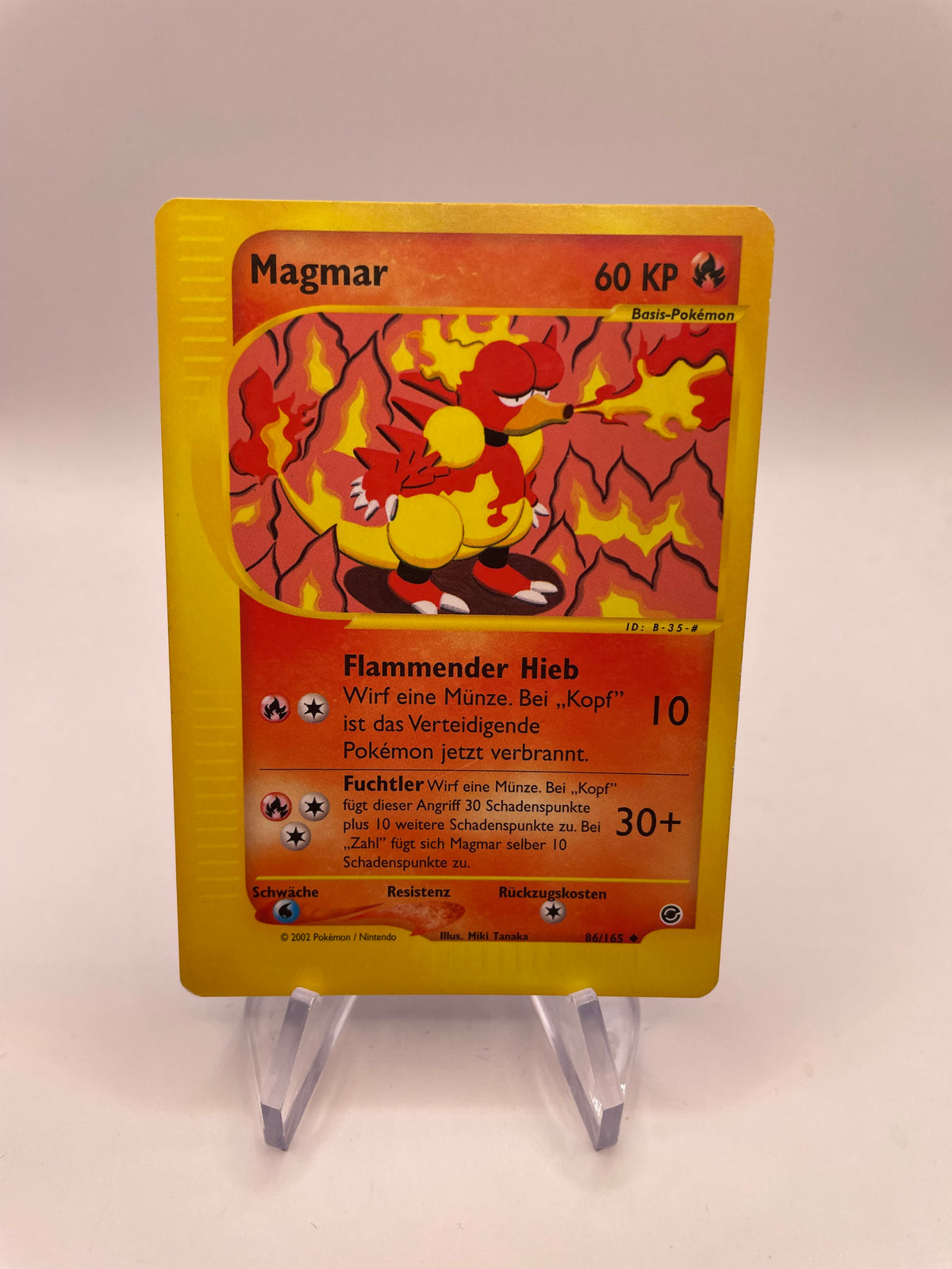 Pokemon Karte e-Series Magmar 86/165 Deutsch
