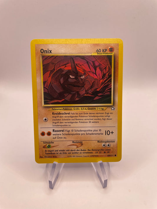 Pokemon Karte Onix Neo Genesis 69/111 Deutsch