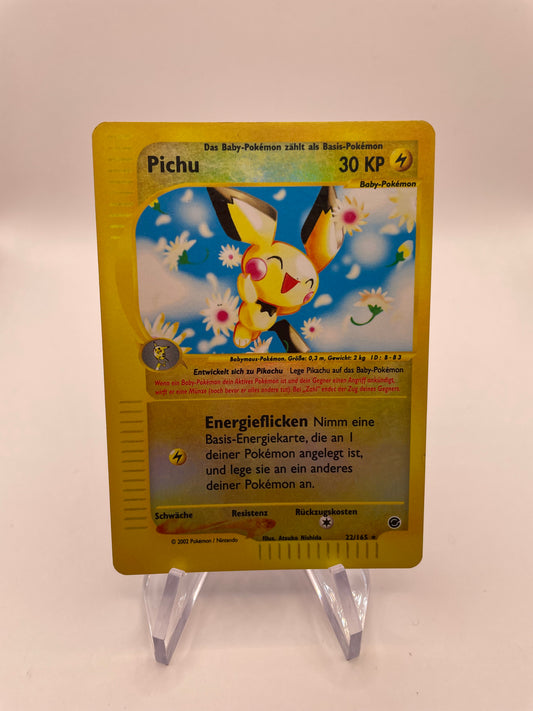 Pokemon Karte e-Serie Reverse Pichu 22/165 Deutsch
