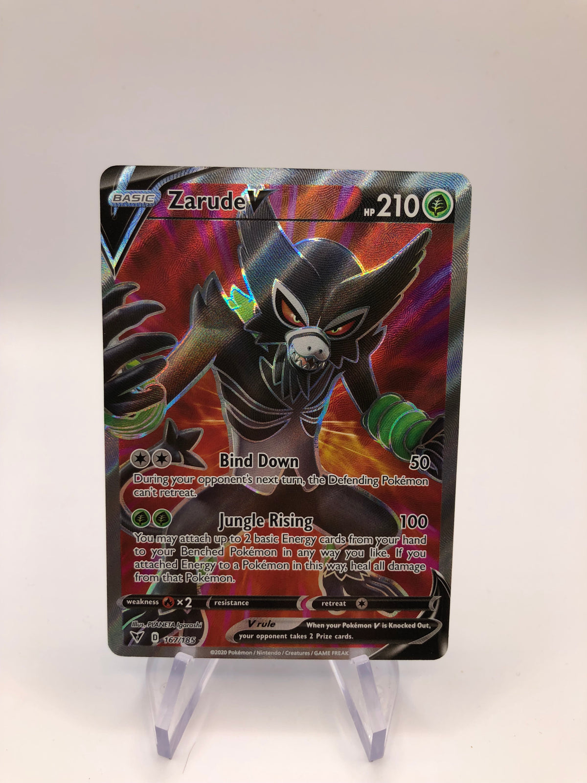Pokemon Karte V Fullart Zarude 167/185 Englisch