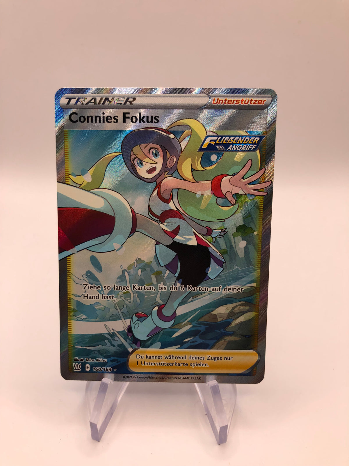 Pokemon Karte Trainer Connies Fokus 160/163 Deutsch