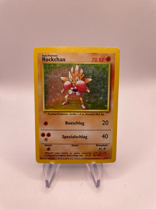 Pokemon Karte Holo Base Set Nockchan 7/102 Deutsch