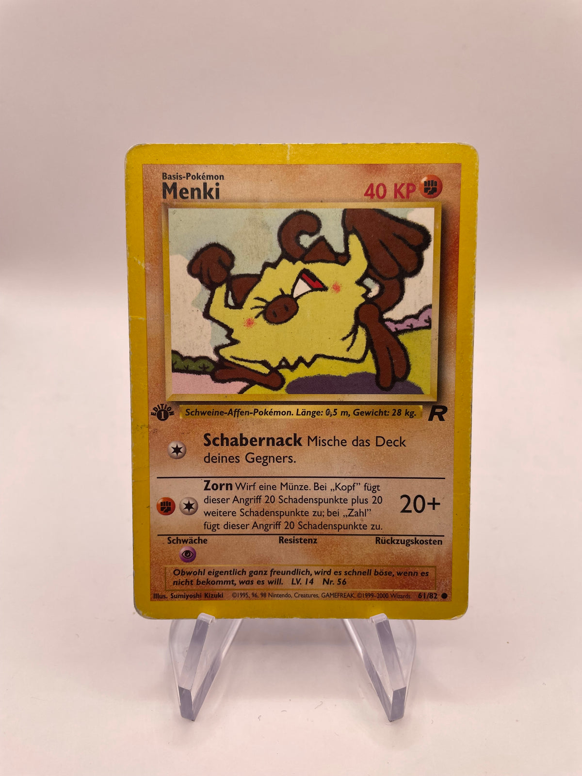 Pokemon Karte Rocket Menki 61/82 Deutsch