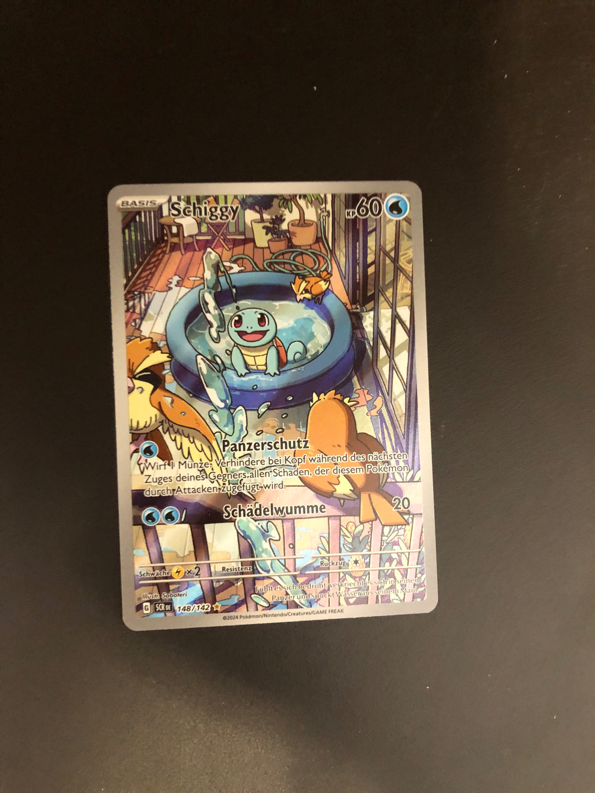 Pokemon Karte Art-Rare Schiggy 148/142 Deutsch