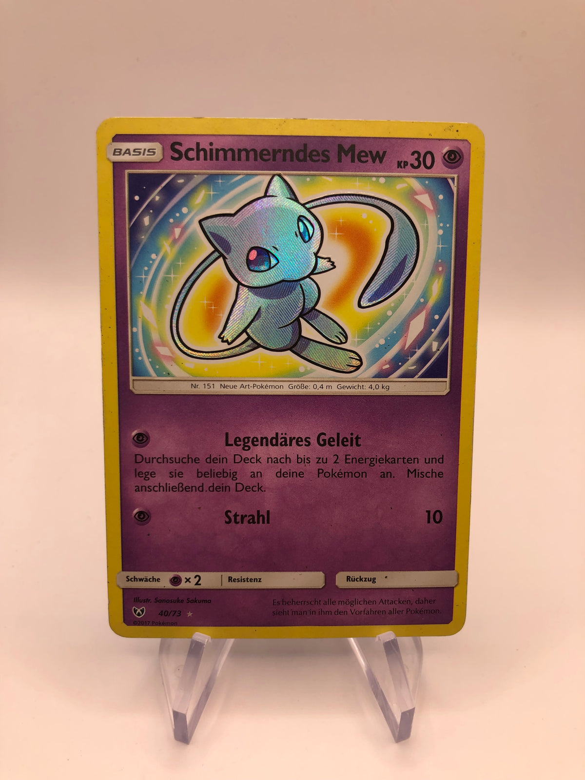 Pokemon Karten Shiny Schimmerndes Mew 40/73 Deutsch