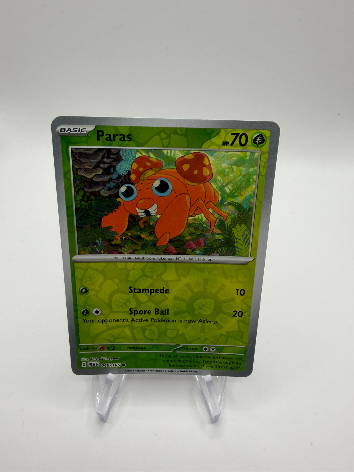 Pokemon Karte Reverse 151 Paras 46/165 Englisch