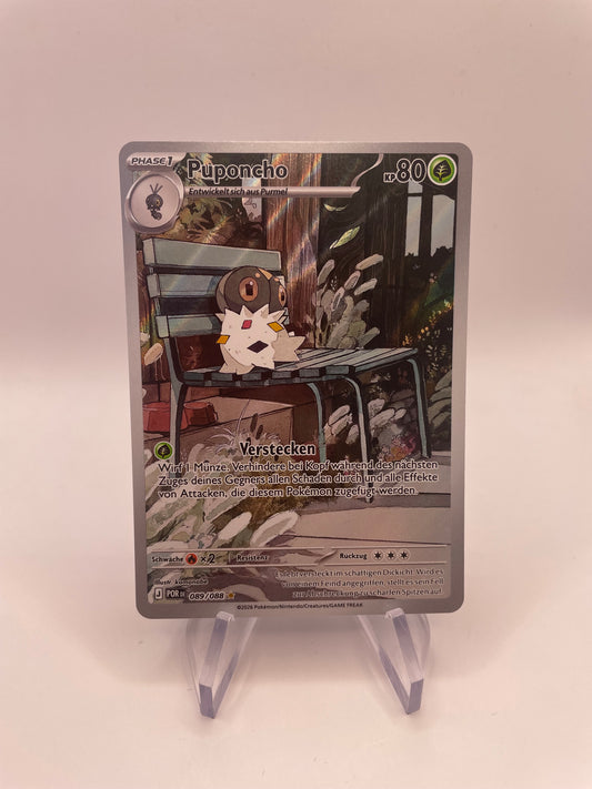 Pokemon Karte Art Rare Puponcho 89/88 Deutsch
