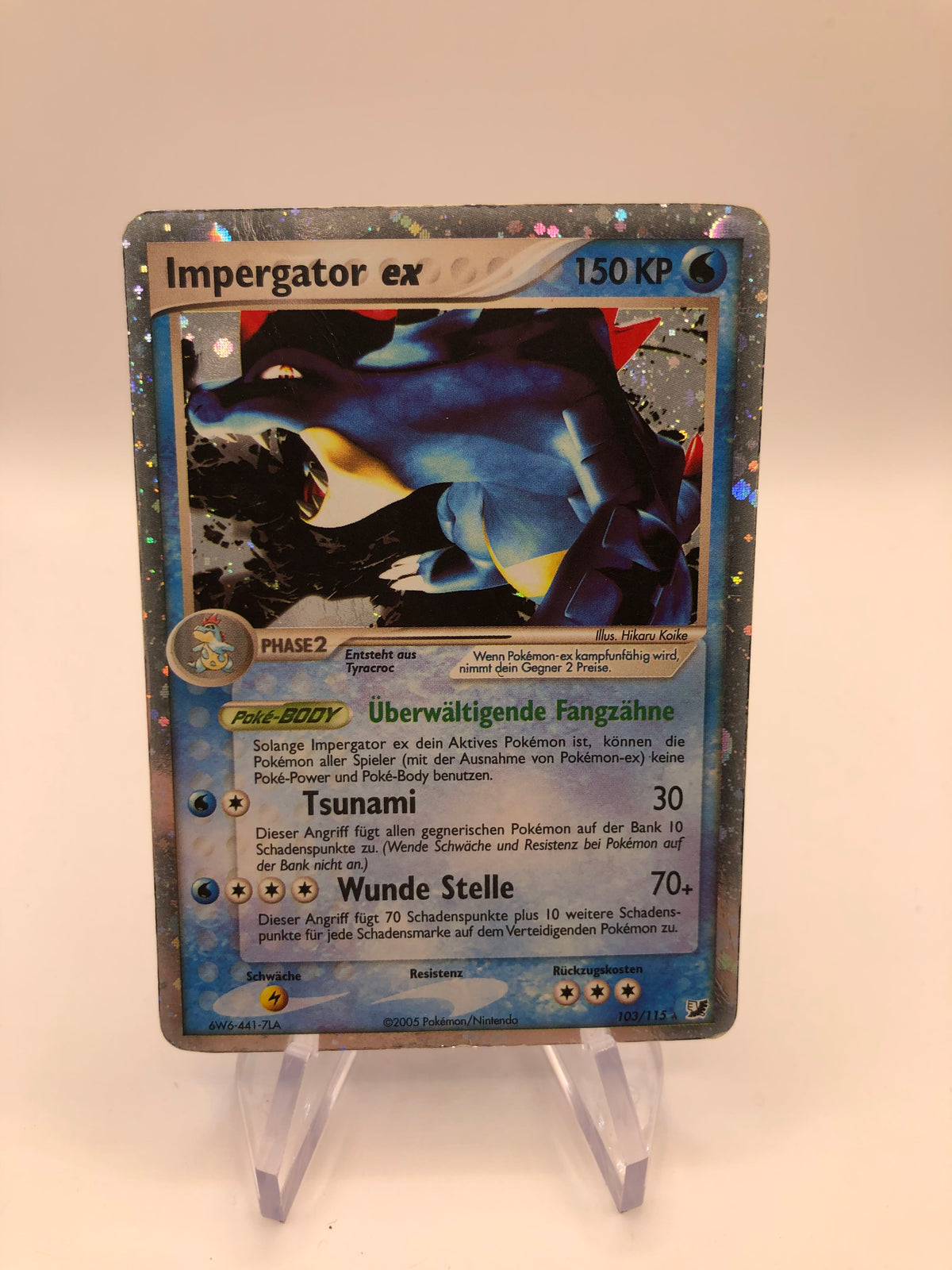 Pokemon Karte Ex Impergator 103/115 Deutsch