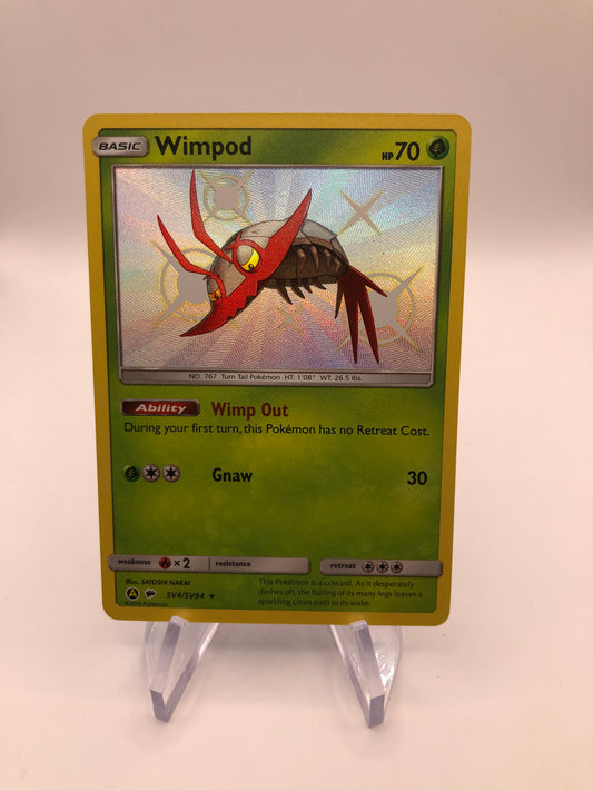 Pokemon Karte Holo Wimpod SV4/SV94 Englisch