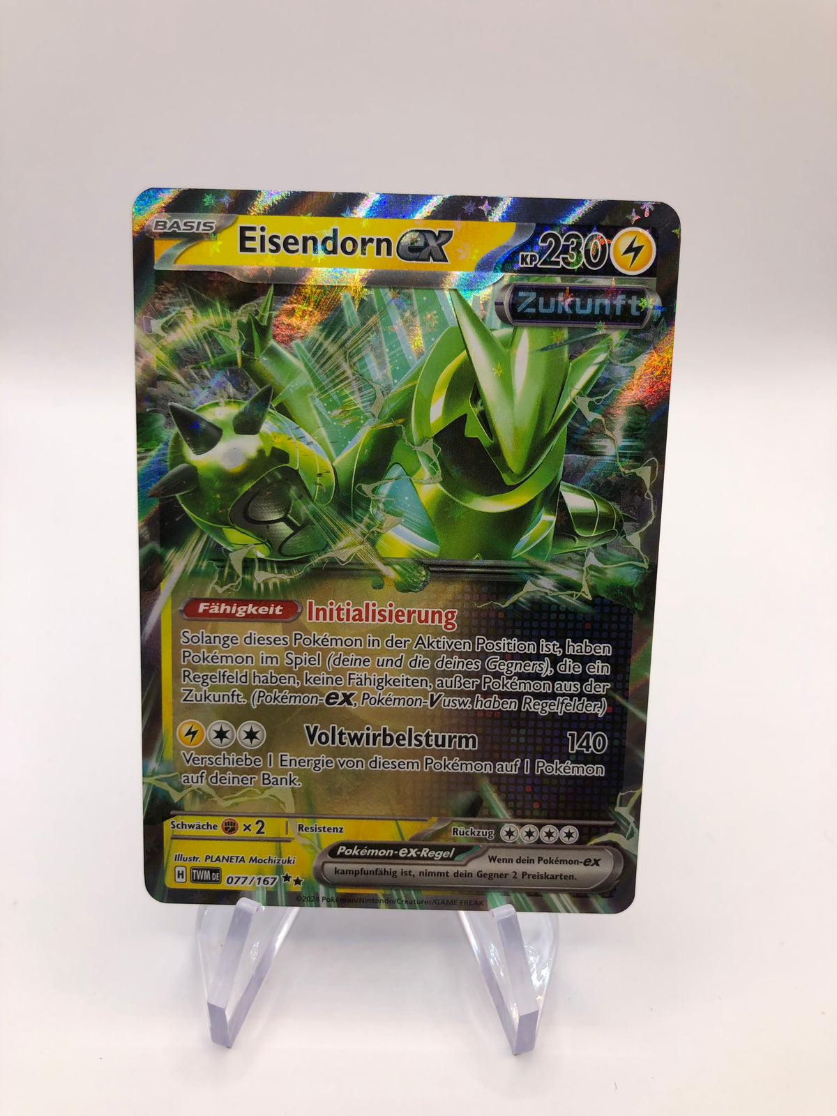 Pokemon Karte Ex Eisendorn 77/167 Deutsch
