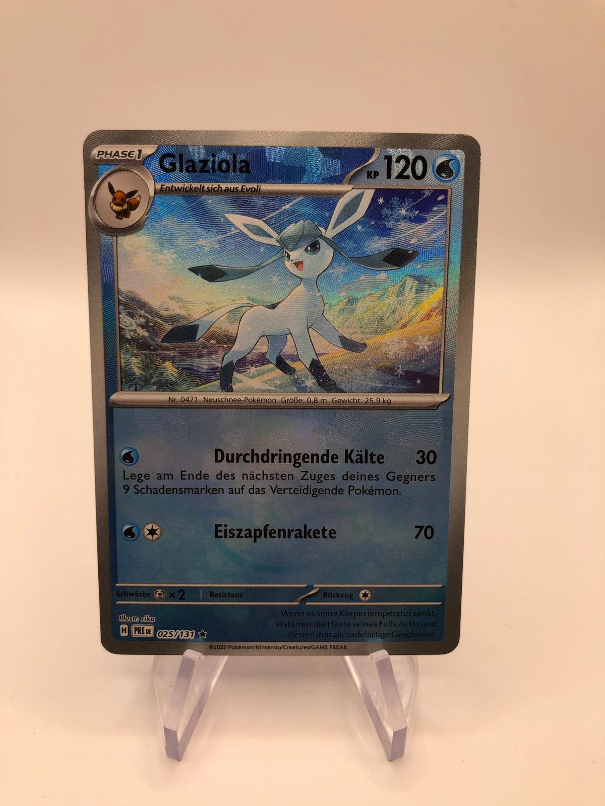 Pokemon Karte Meisterball Revers Glaziola 25/131 Deutsch