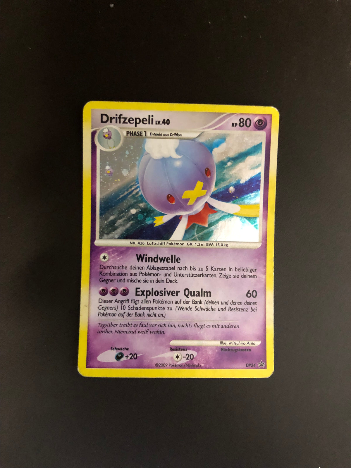 Pokemon Karte Holo Drifzepeli DP34 Deutsch