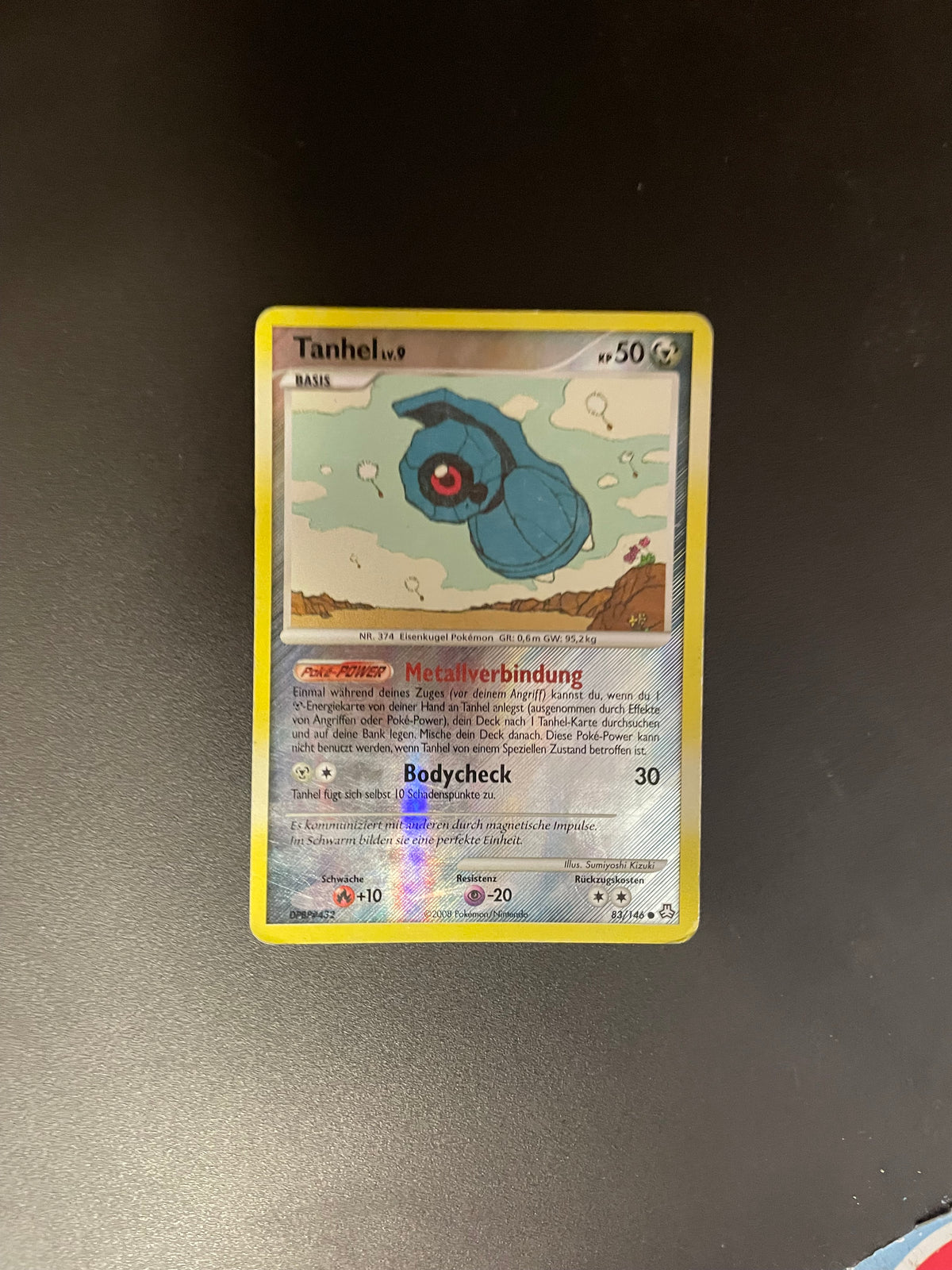 Pokémon Karte Reverse Tanhel 83/146 Deutsch