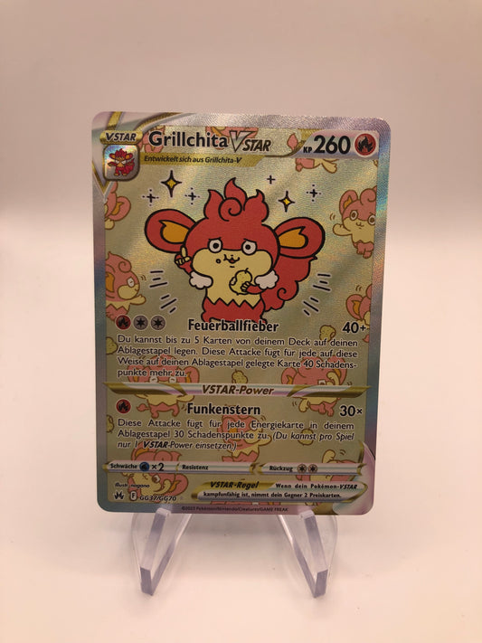 Pokemon Karte Alt-Art Vstar Grillchita GG37/GG70 Deutsch