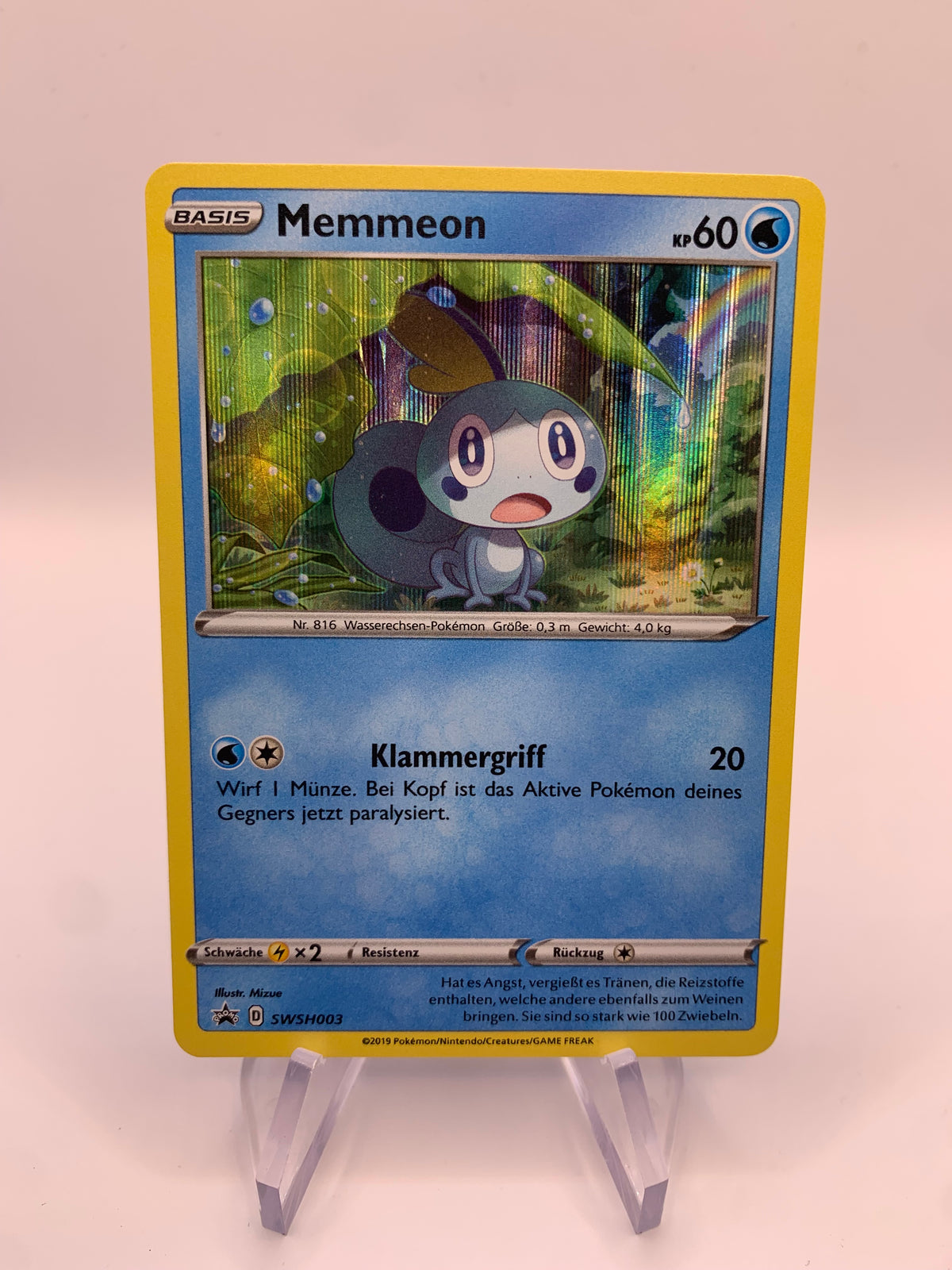 Pokemon Karte Promo Holo Memmeon SWSH003 Deutsch