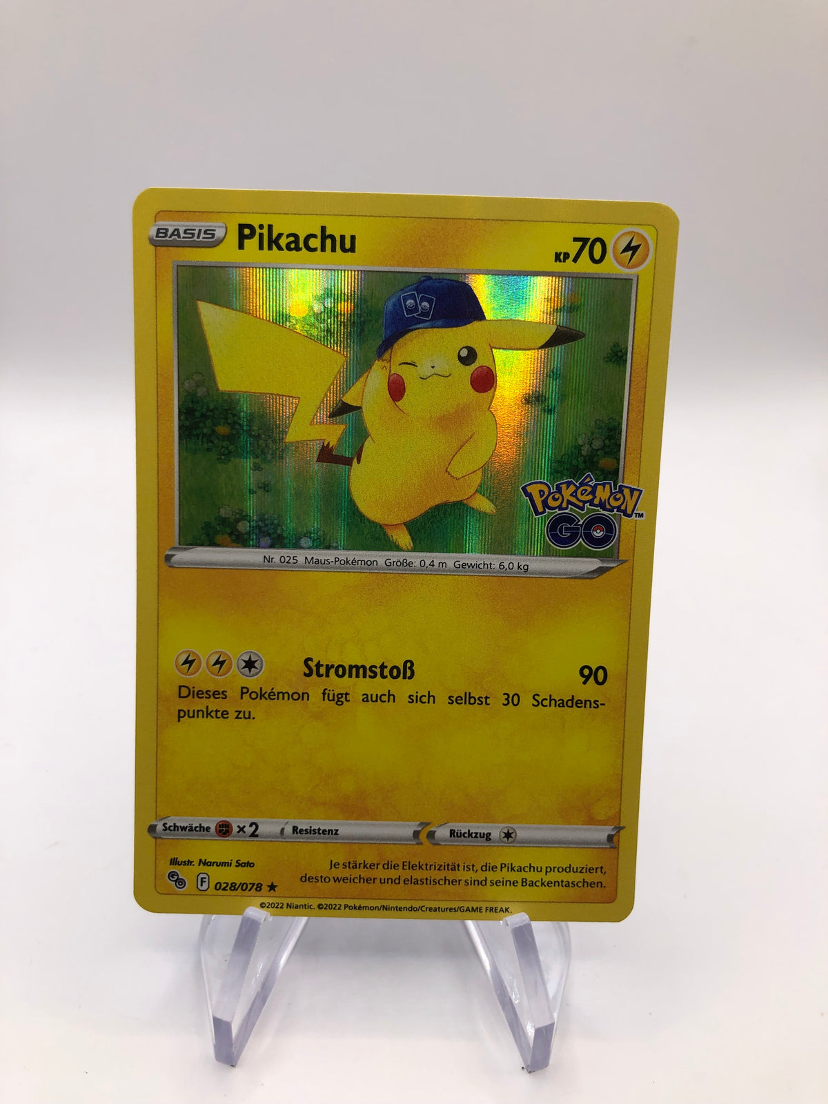Pokemon Karte Holo Pikachu 28/78 Deutsch