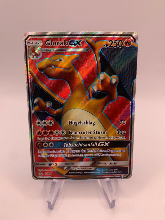 Pokemon Karte GX Promo Glurak SM60 Deutsch