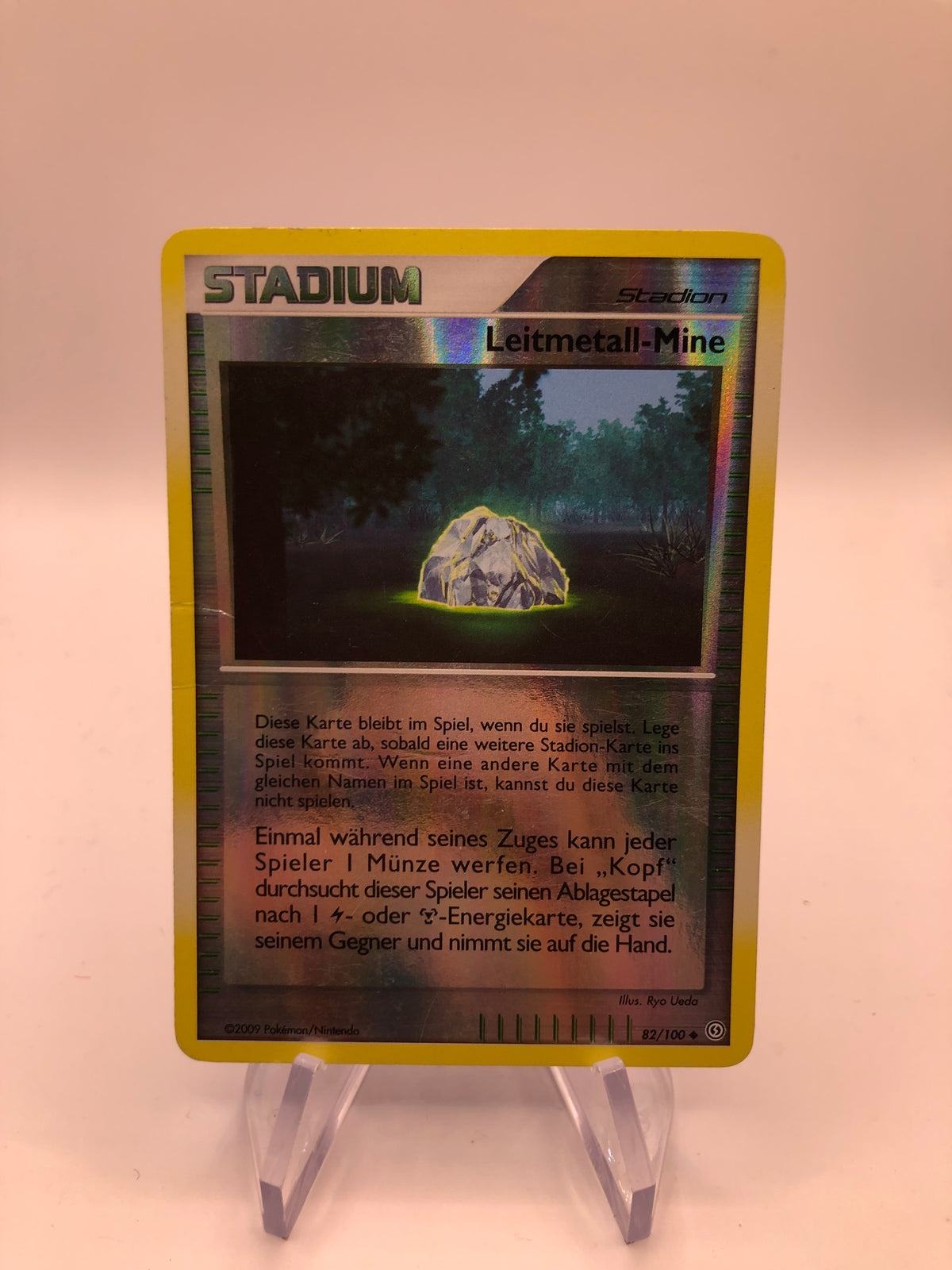 Pokemon Karte Revers Leitmetall Mine 82/100 Deutsch