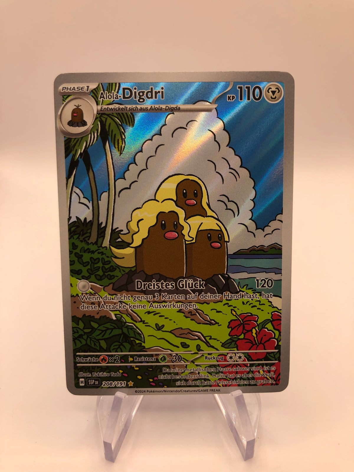 Pokemon Karte Art-Rare Digdri 208/191 Deutsch