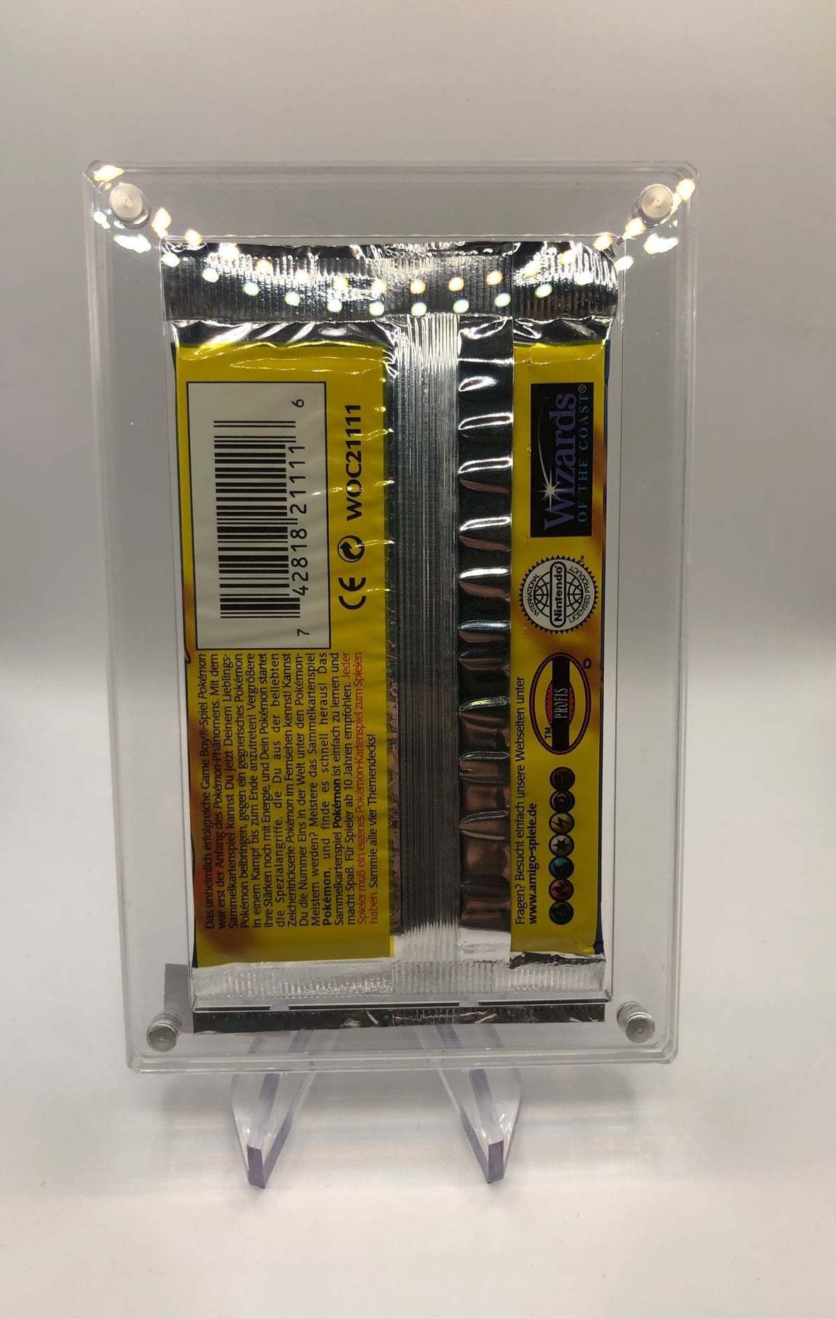 Pokemon Karte 1.Edition Base Set Glurak Booster Deutsch