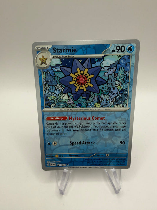 Pokemon Karte Reverse 151 Starmie 121/165 Englisch