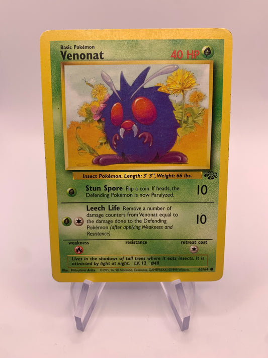 Pokemon Karte Venonat 63/64 Jungel Englisch