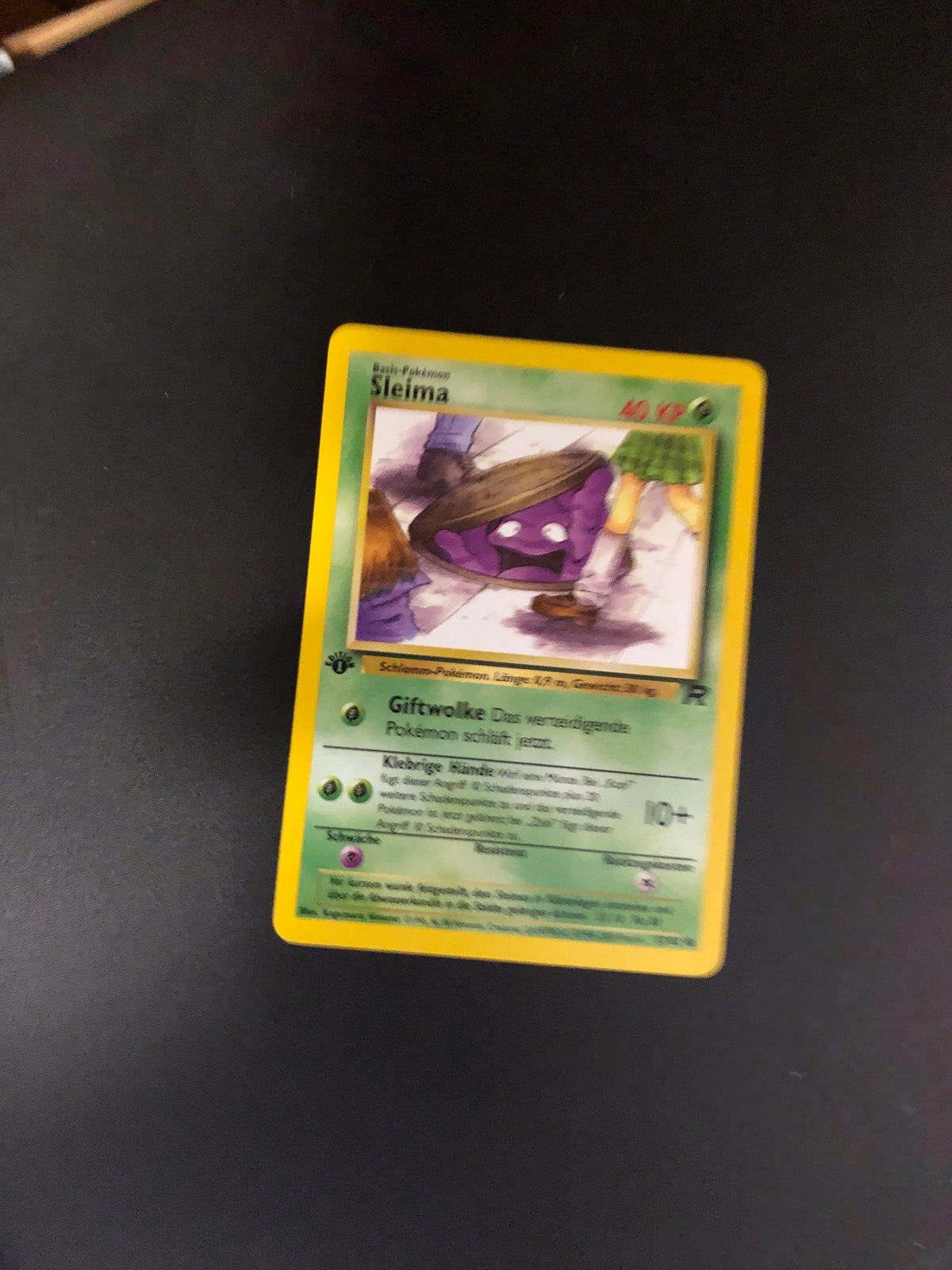 Pokemon Karte Rocket 1.Edition Sleima 57/82 Deutsch