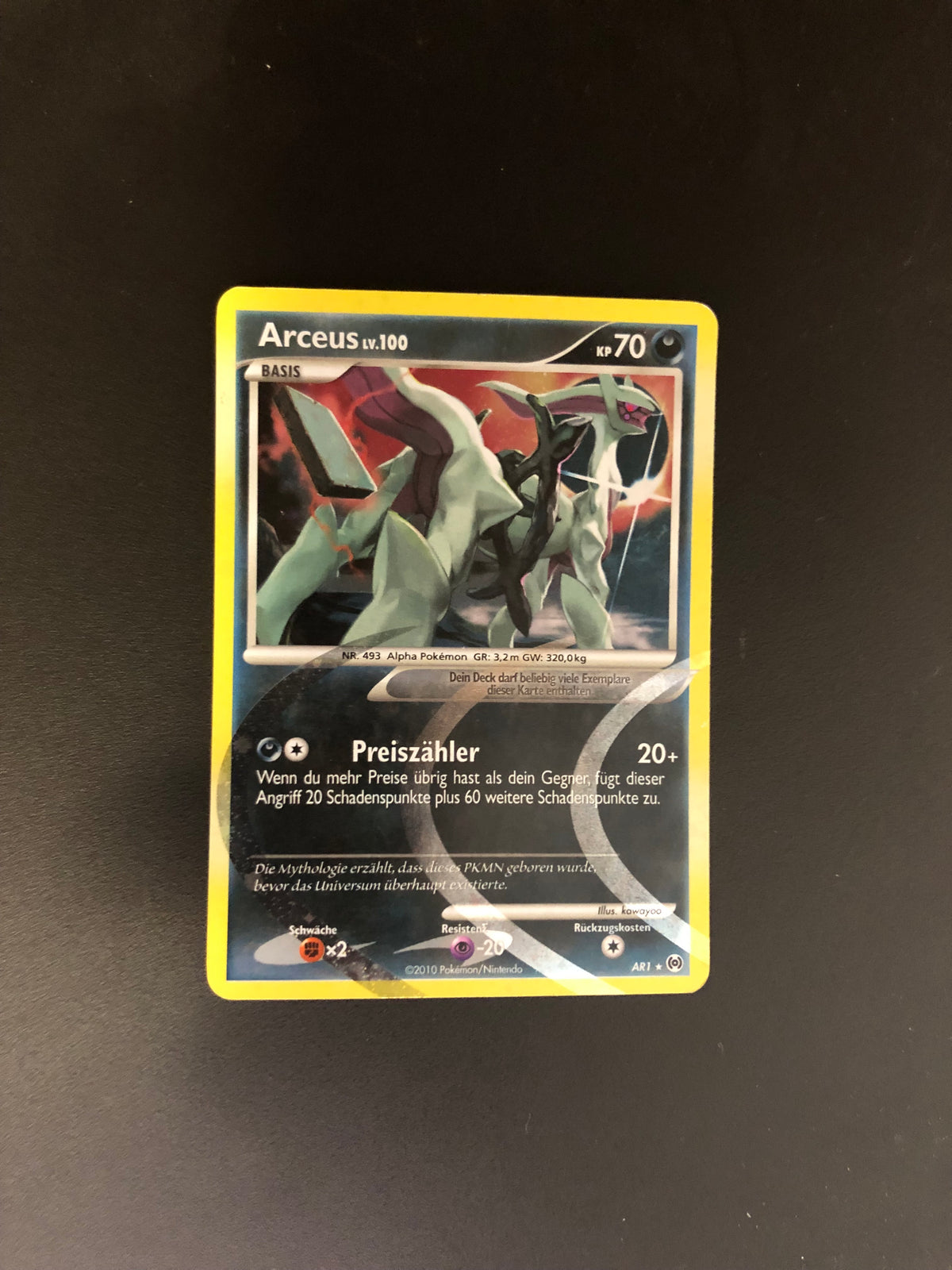 Pokemon Karte Arceus AR1 Deutsch