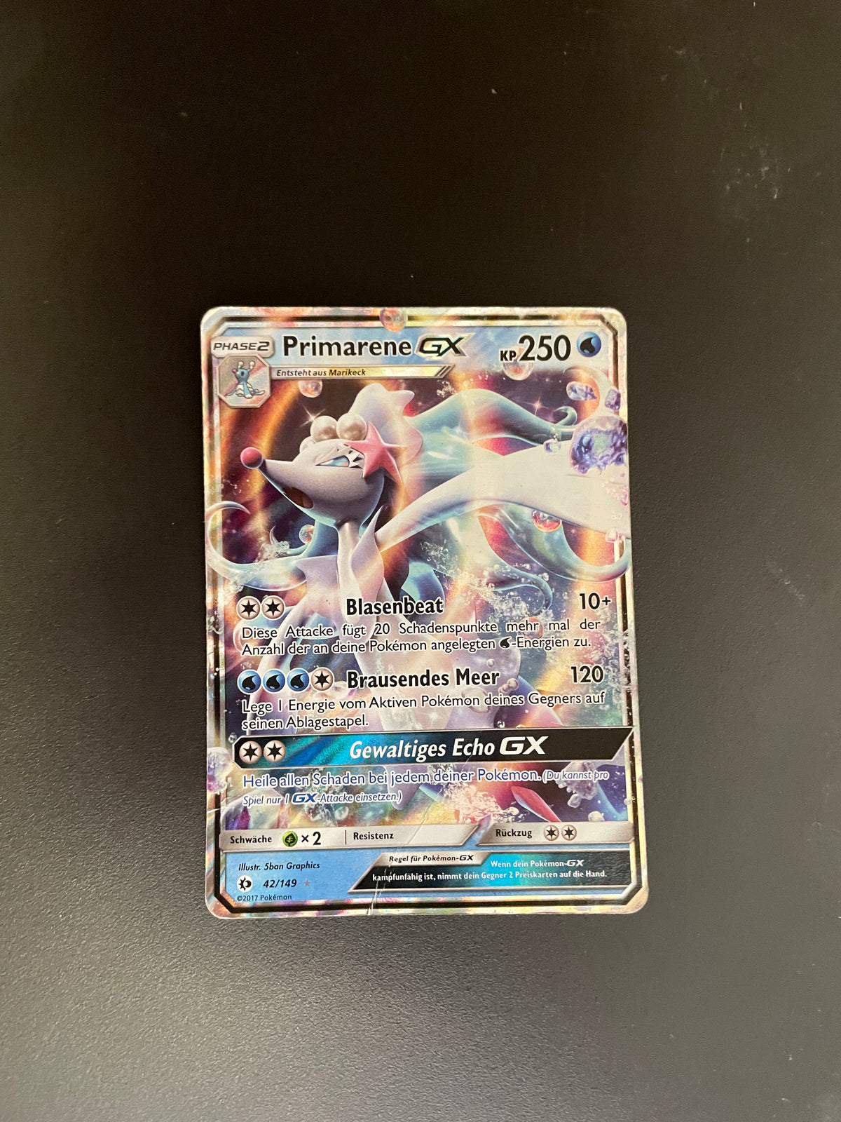 Pokémon Karte Primarene GX 42/149 Deutsch