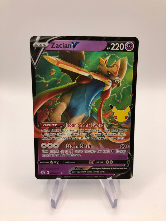 Pokemon Karte V Celebration Zacian 16/25 Englisch