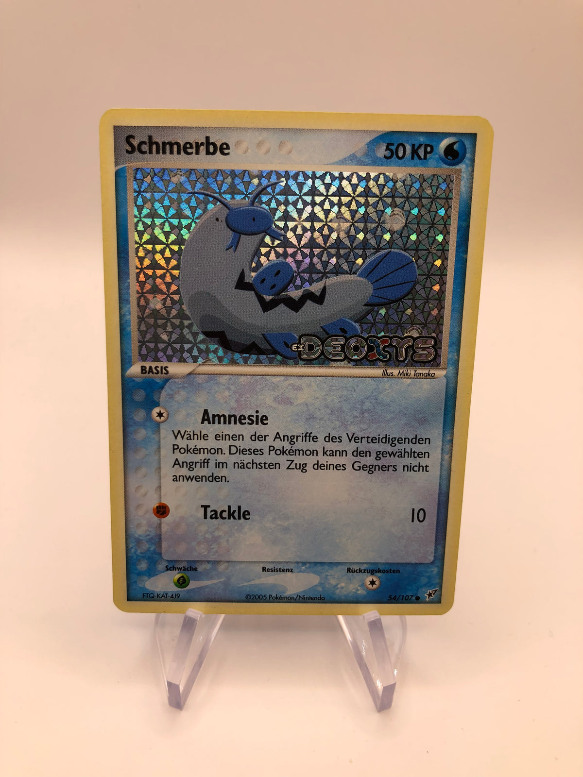 Pokemon Karte Stamp Schmerbe 54/107 Deutsch